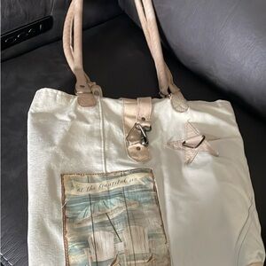 Stylish Cream Tote Bag